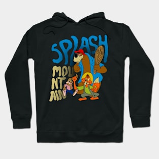 Print splash mountain Hoodie